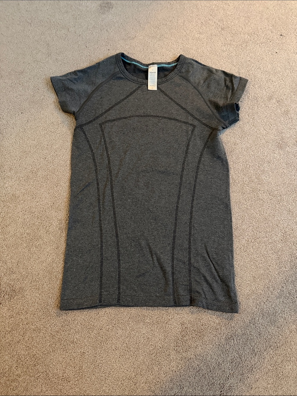 Ivivva Girls' Dark Gray Short Sleeve Active Tee